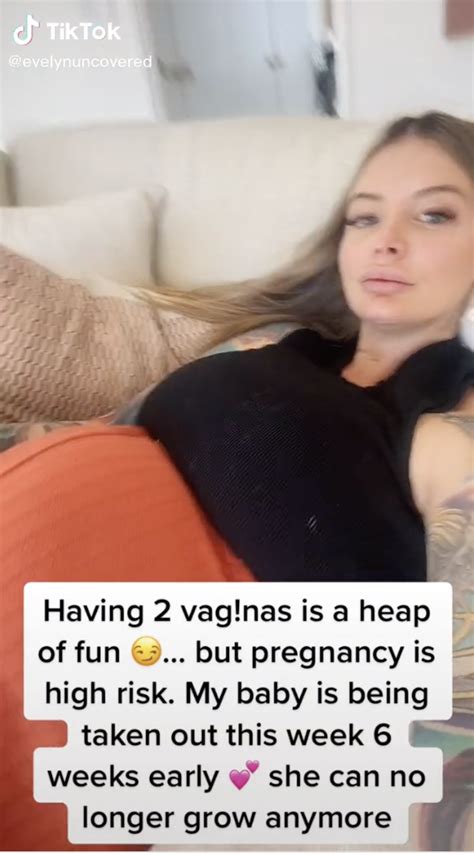 evelyn miller,|OnlyFans model with two vaginas uses one for work。